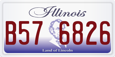 IL license plate B576826