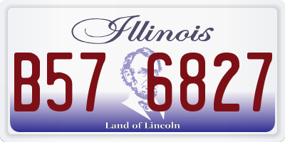 IL license plate B576827
