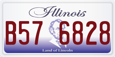 IL license plate B576828
