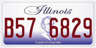 IL license plate B576829