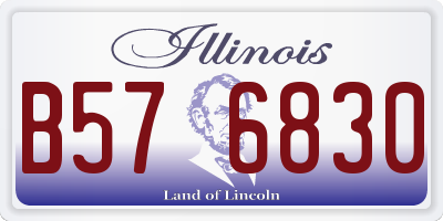 IL license plate B576830