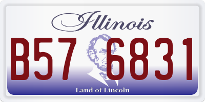 IL license plate B576831