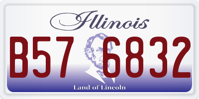 IL license plate B576832