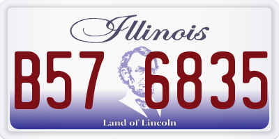 IL license plate B576835