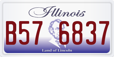 IL license plate B576837