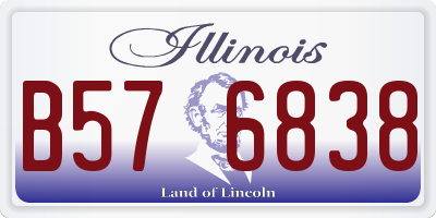 IL license plate B576838