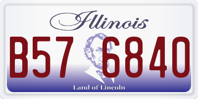 IL license plate B576840