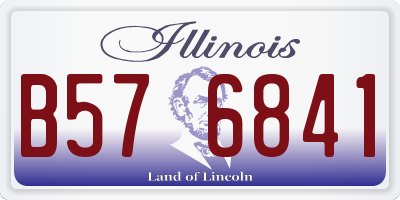 IL license plate B576841