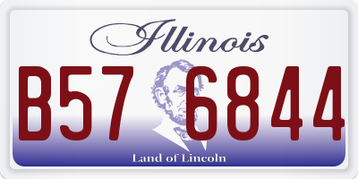 IL license plate B576844