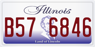 IL license plate B576846
