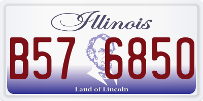 IL license plate B576850