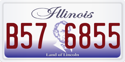 IL license plate B576855
