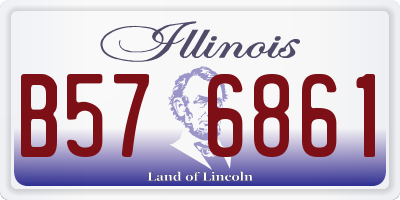 IL license plate B576861