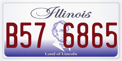 IL license plate B576865
