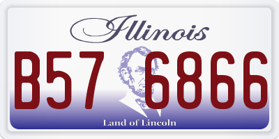 IL license plate B576866