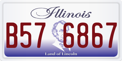 IL license plate B576867