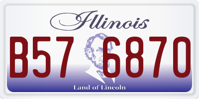 IL license plate B576870