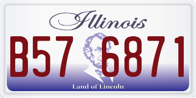 IL license plate B576871