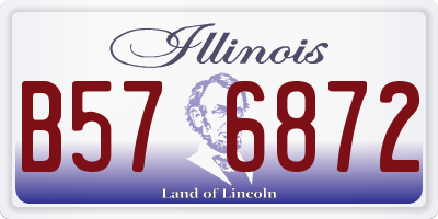 IL license plate B576872