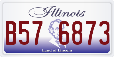 IL license plate B576873