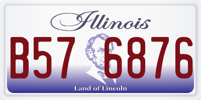 IL license plate B576876