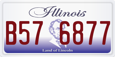 IL license plate B576877