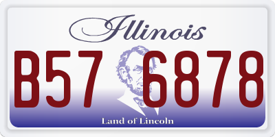 IL license plate B576878