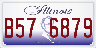 IL license plate B576879
