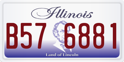 IL license plate B576881