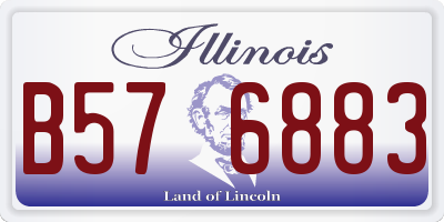IL license plate B576883