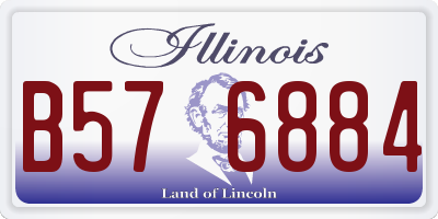 IL license plate B576884