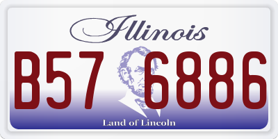 IL license plate B576886