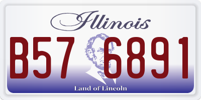 IL license plate B576891