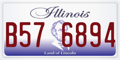 IL license plate B576894