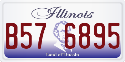 IL license plate B576895