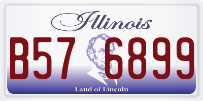IL license plate B576899