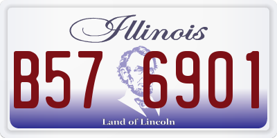IL license plate B576901