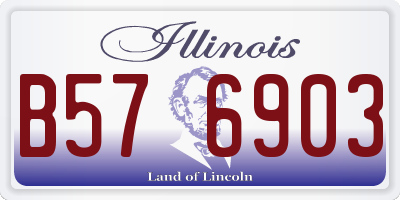 IL license plate B576903