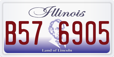 IL license plate B576905