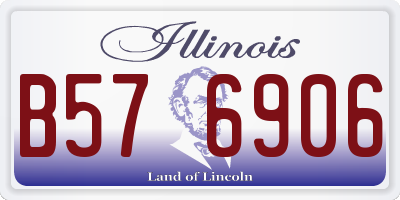 IL license plate B576906