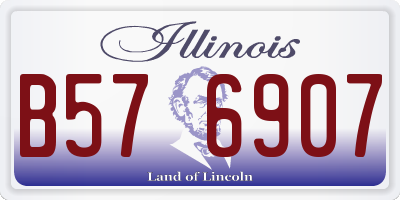 IL license plate B576907