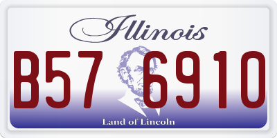 IL license plate B576910