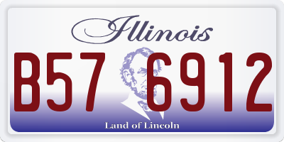 IL license plate B576912