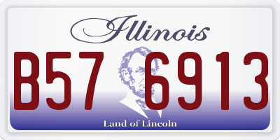 IL license plate B576913