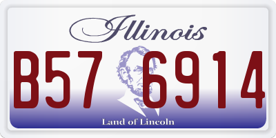 IL license plate B576914