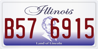 IL license plate B576915
