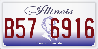 IL license plate B576916