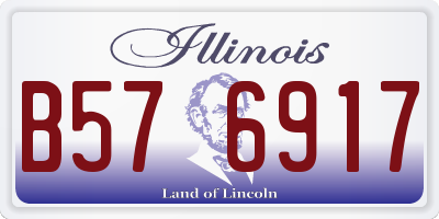 IL license plate B576917