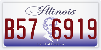 IL license plate B576919