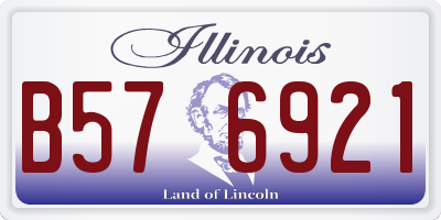 IL license plate B576921